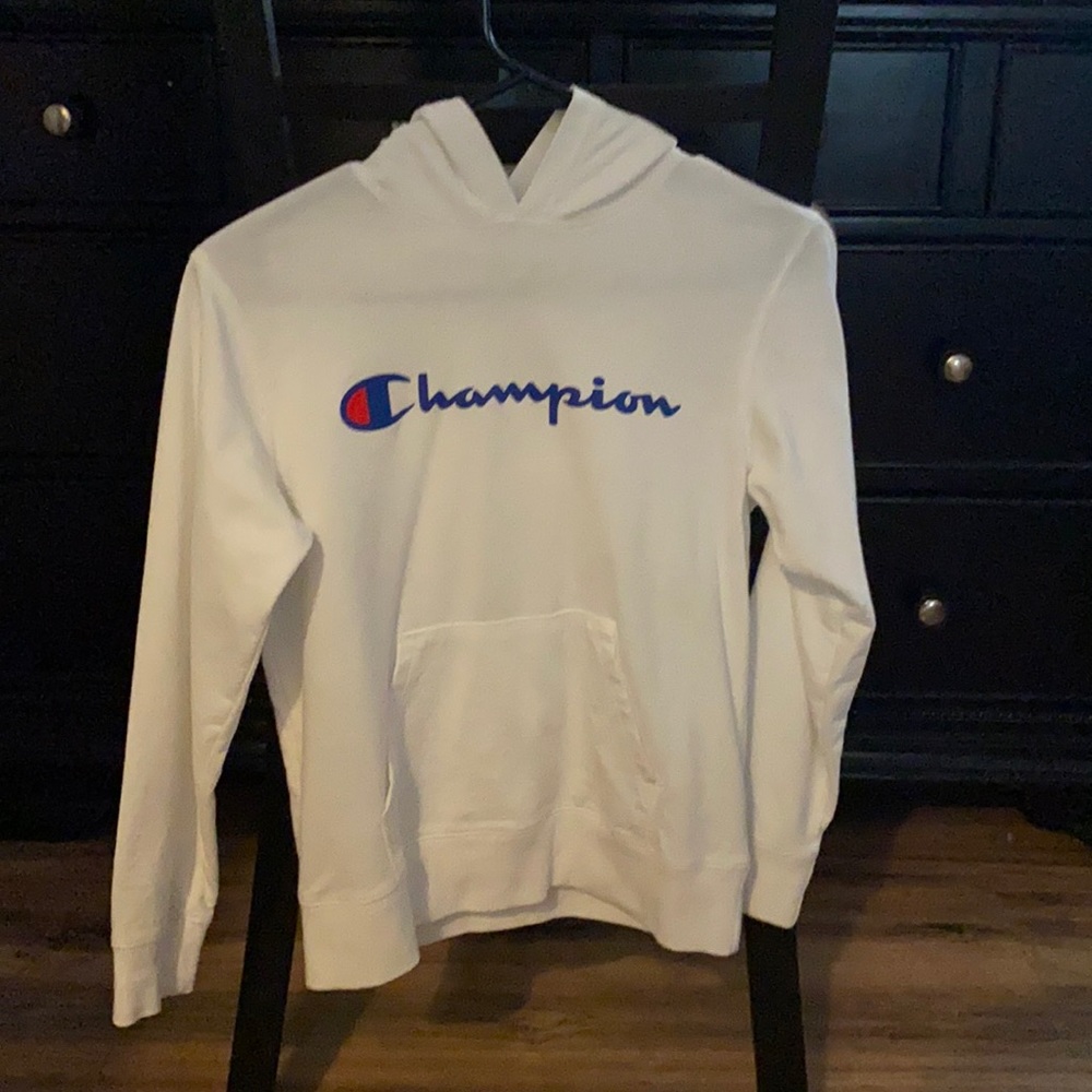 White Champion Hoodie